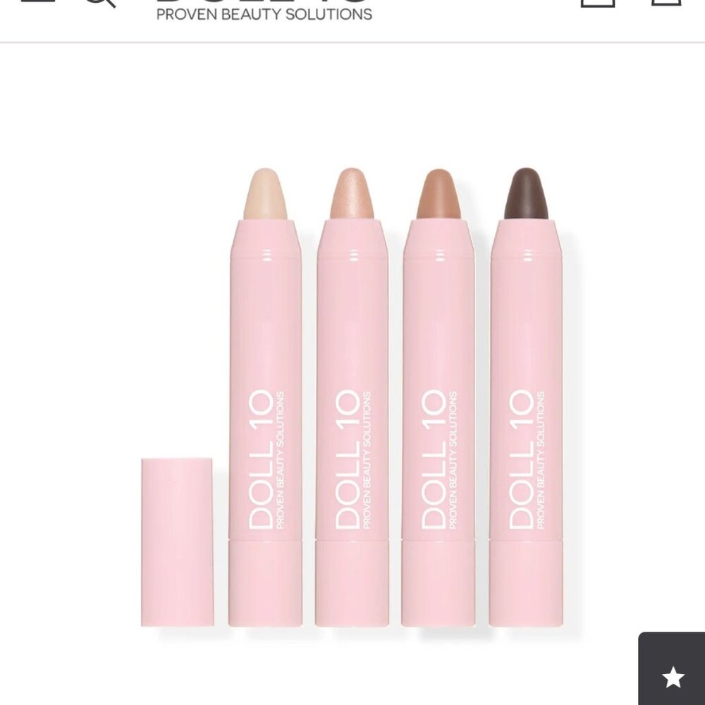 Doll 10 Eye Crayons - set of 4